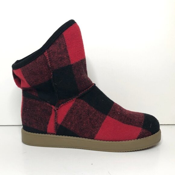 INDIGO RD Boots Women's Size 6 Red Aylee Buffalo Check Plaid Ankle Booties - Picture 12 of 12